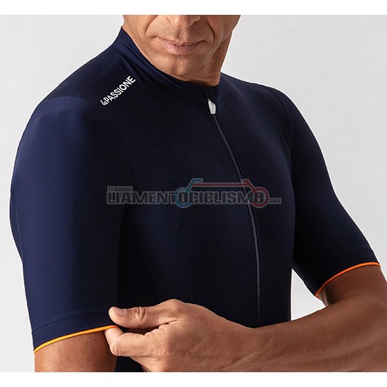 Abbigliamento Ciclismo La Passione Manica Corta 2019 Blu Bianco